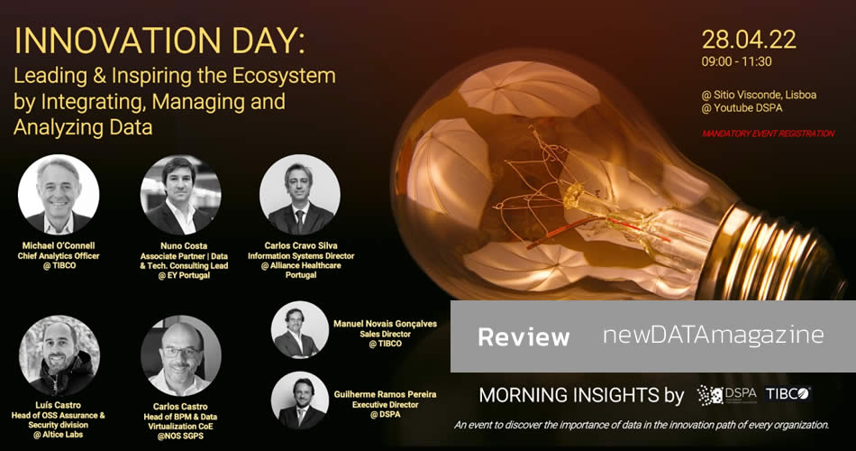 Innovation Day: Leading & inspiring the ecosystem by integrating, managing and analyzing data | 28 de Abril 2022